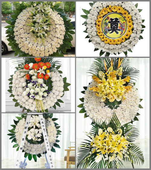 安徽安庆市潜山县槎水镇金波村花圈速递